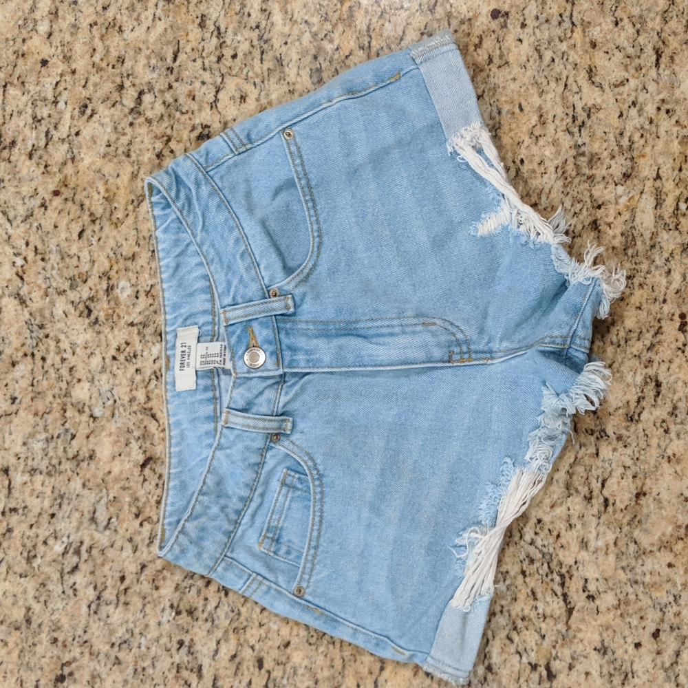 Distressed Jean Shorts